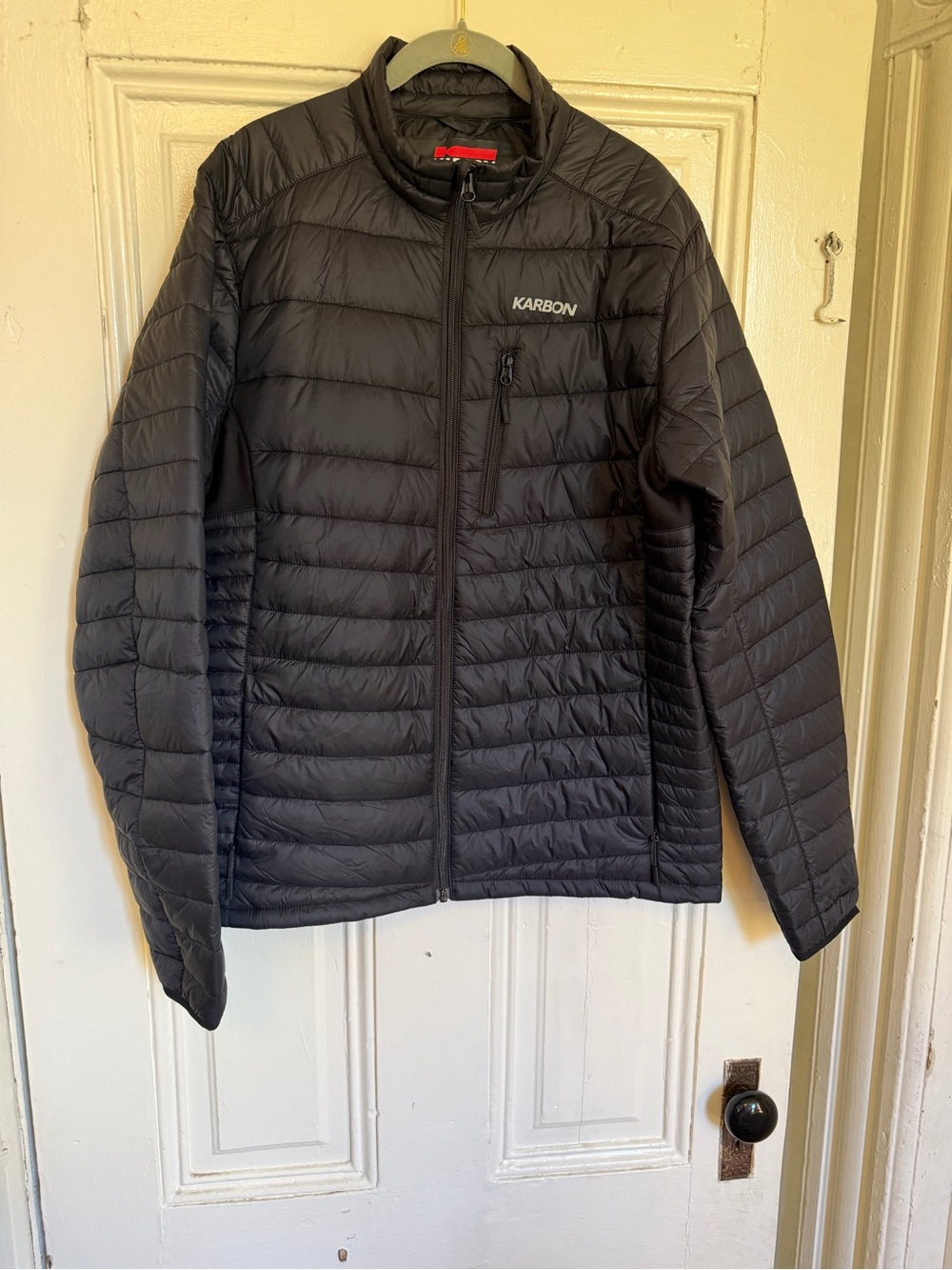 Women’s Karbon Black Packable Insulated puffer Jacket nwot size L